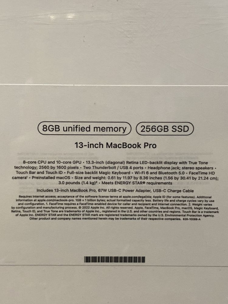 Macbook PRO M2 256GB