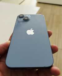 Iphone 14 blue 128 GB neverlocked impecabil + husa + cablu incarcare