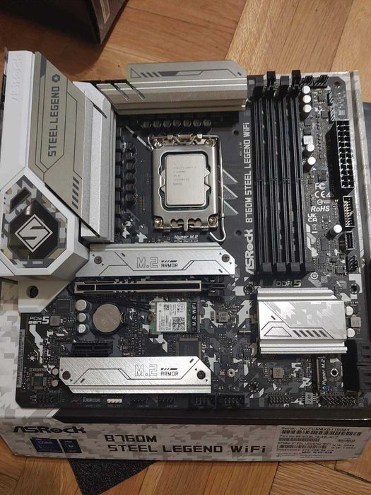 Intel Core i5 12600K + AsRock B760M Steel Legend Wi-Fi DDR5