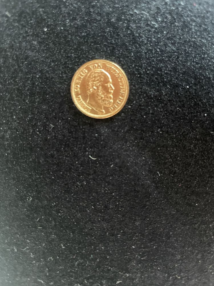 Златна монета 5 марки Чарлз I (Карл Фридрих Александър фон Вюртемберг)