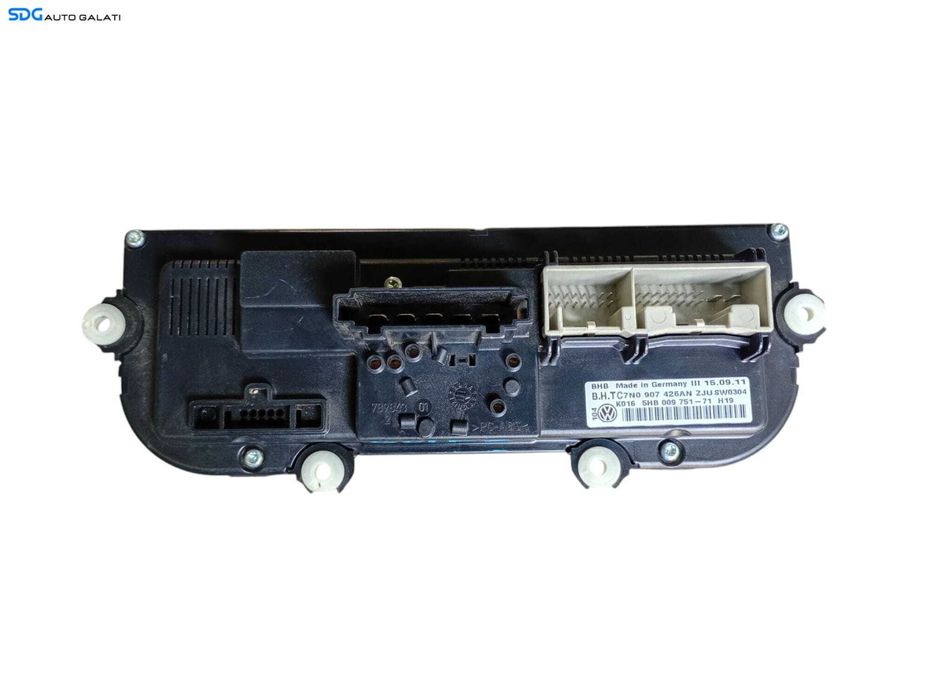 Panou Modul Unitate Comanda AC Aer Conditionat Clima Climatic cu Incalzire in Scaun Scaune Volkswagen Golf 6 Plus 2008 - 2013 Cod 7N0907426AN 5HB009751 [LC0615]