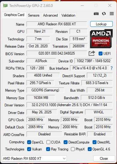 AsRock RX 6800XT 16GB Phantom Gaming D OC - отлична!