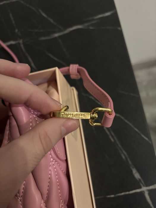 Geanta Miu Miu Mini Matelasse Pink Handbag