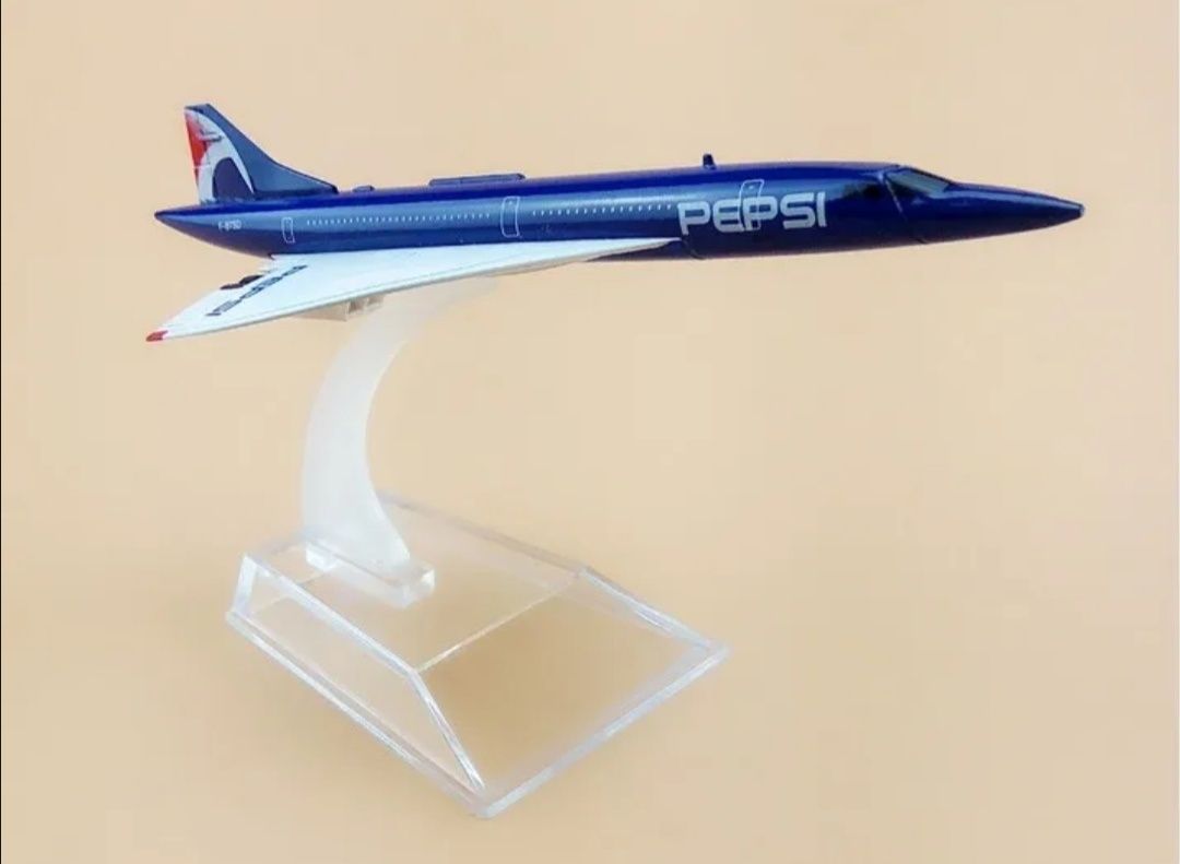 Macheta avion Concorde / metal / 15.5 / cadou