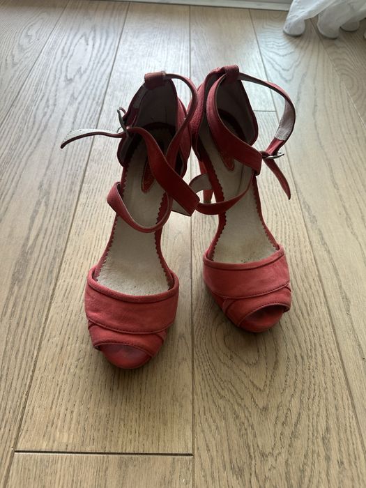 Sandale din piele intoarsa Smillung Shoes, 37