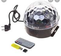 Светодиодный проектор Диско Шар mp3 Led Magic Ball с bluetooth