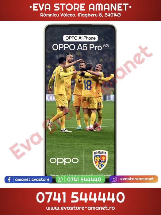 OPPO A5 Pro 5G Olive Green 256GB 8GB RAM Dual SIM - Produs nou