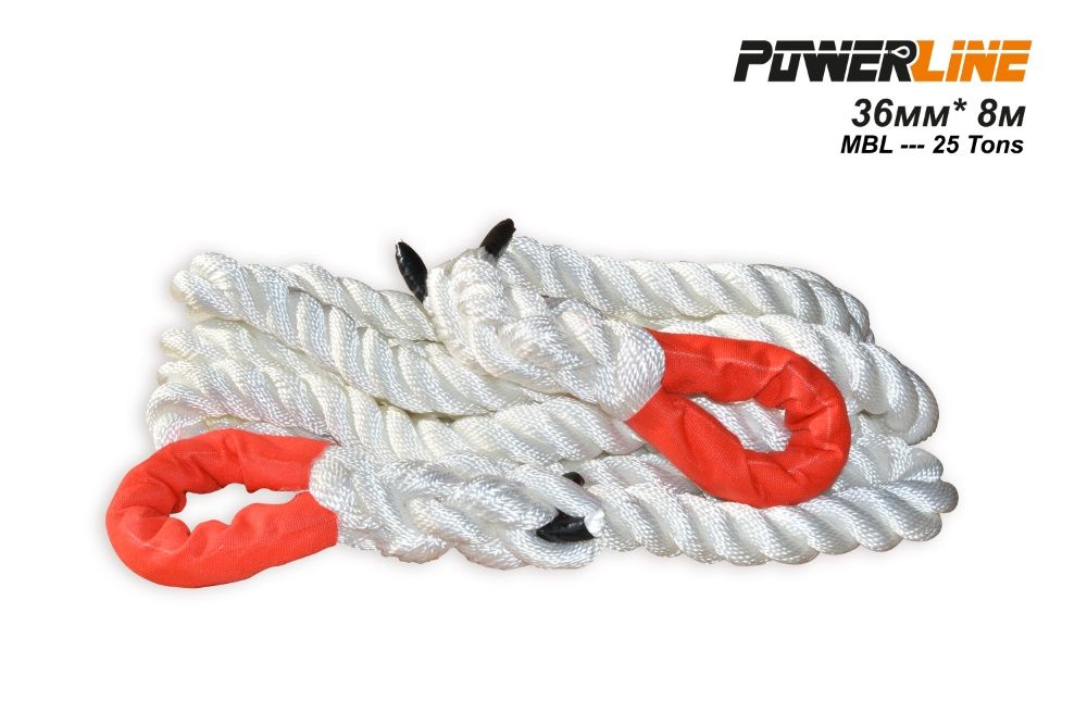 Кинетично (динамично) въже за дърпане 36мм / 10 М / 22 тона PoweLine