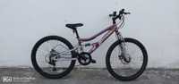 Bicicleta Mtb full suspension frane pe disc 24 inch