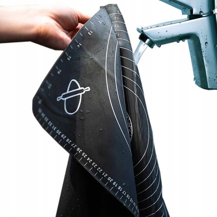 Set Plansa din Silicon Alimentar 70x50 cm cu Sucitor din Lemn 38x5 cm