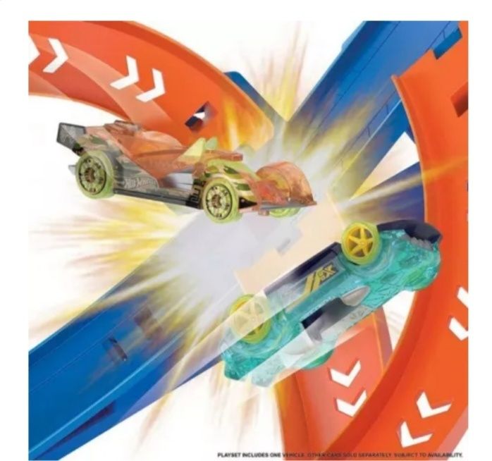 Mattel Hot Wheels Spiral Speed Crash - Детска писта с една кола