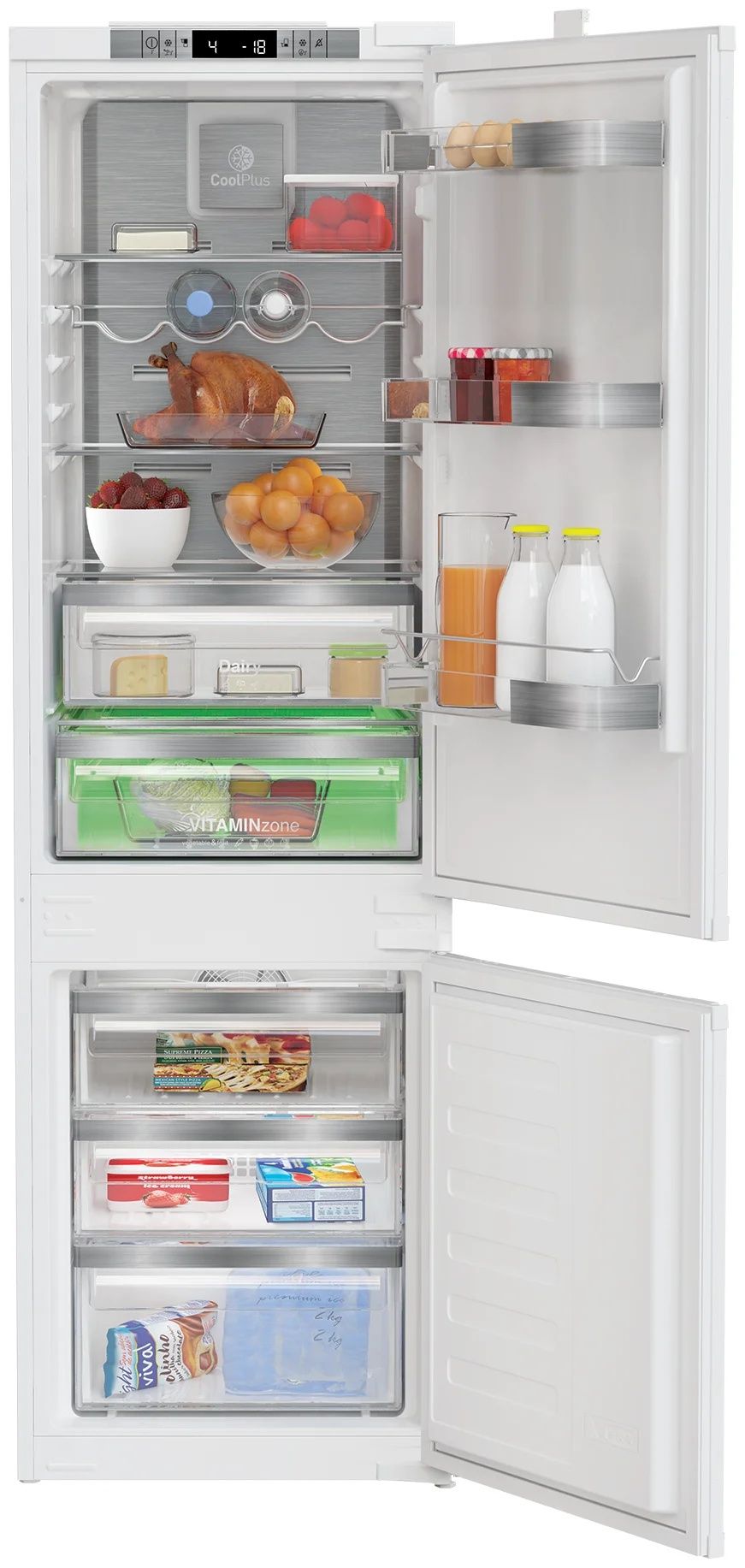 Нов хладилник за вграждане Grundig GKIN25920 No Frost 193 см