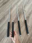 Baston telescopic otel inoxidabil, cromat 60cm + husa