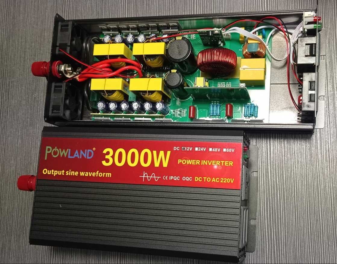 Инвертори POWLAND/EASUN 2500/5000W пълна синусоида 12 или 24V DC