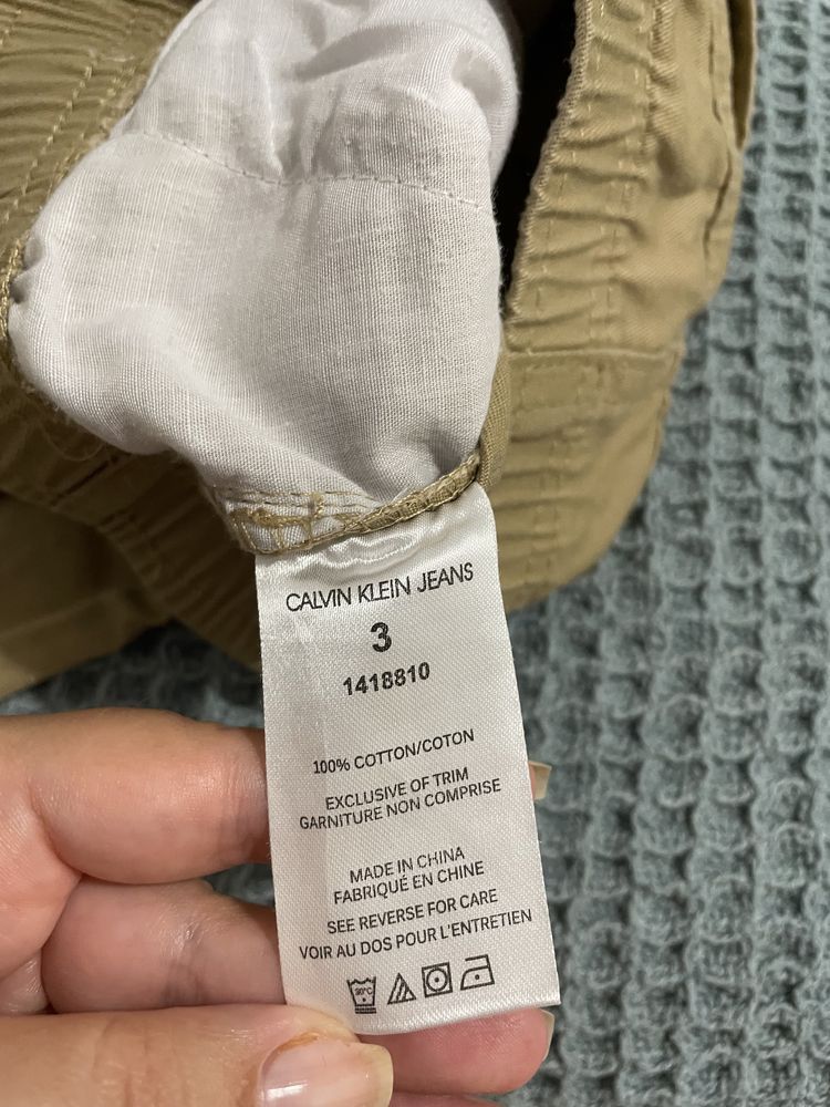 Pantaloni bumbac Calvin Klein 3 ani cu elastic livrare gratuita