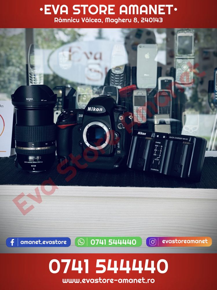 Aparat foto profesional NIKON D3 cu Obiectiv Tamron 24-70mm f/2.8