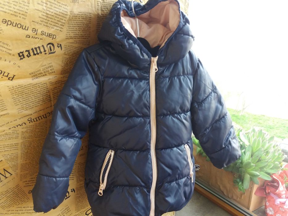 зимно пухено детско яке,шуба,гъши пух Benetton