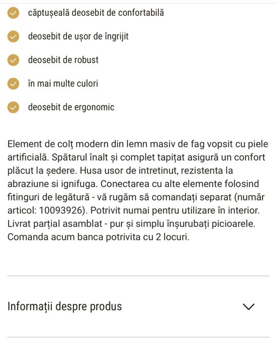 Canapea / canapea 2 locuri