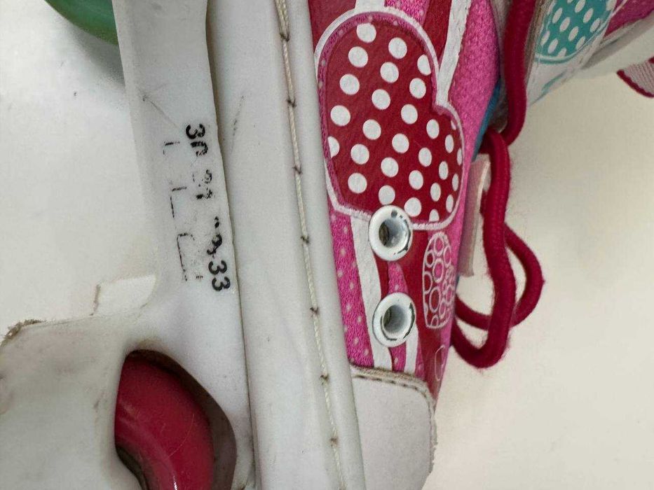 Раздвижные ролики-квады HUDORA +шлем, размер 30-33