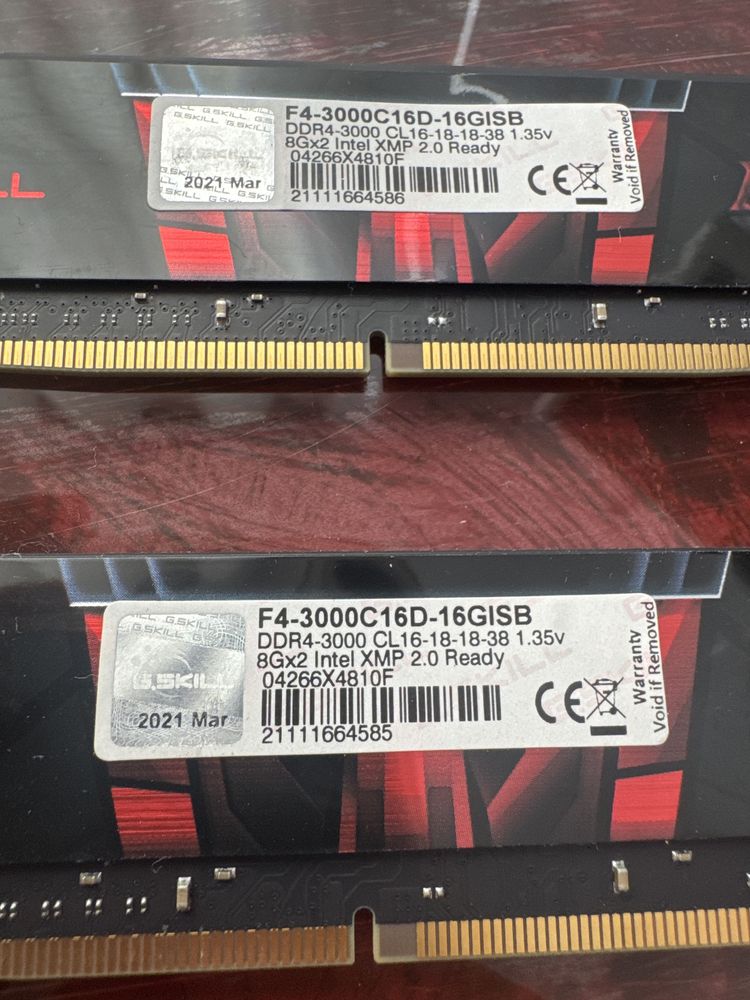 G.Skill Aegis 16GB DDR4 3000MHz CL16