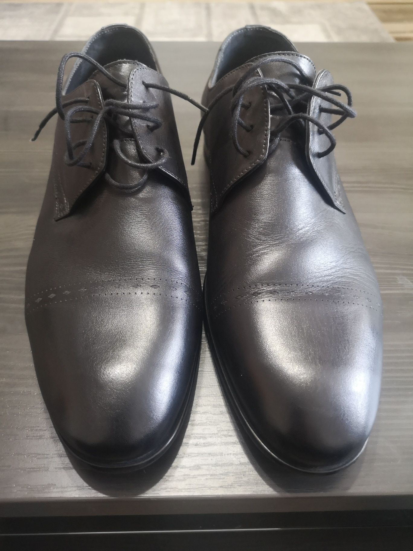 Pantofi negri piele Mire sau costum