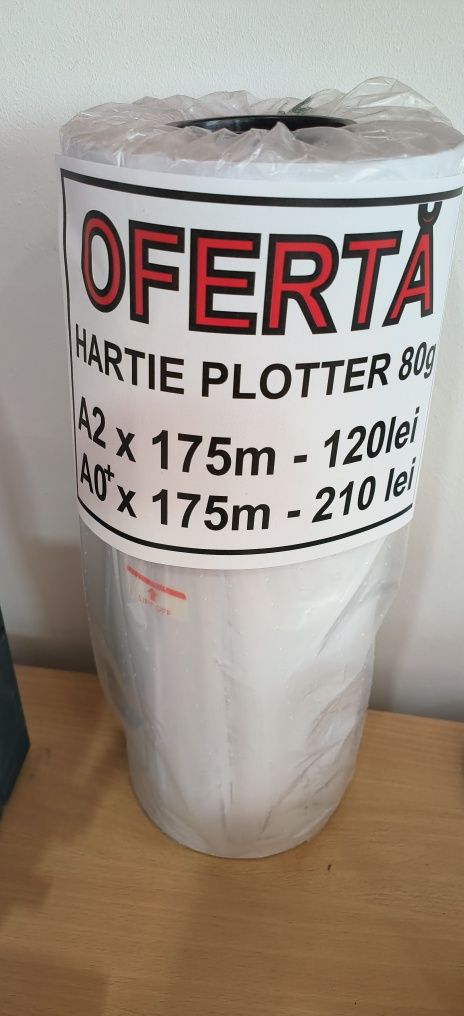 Hârtie plotter 80gr, A2 și A0+