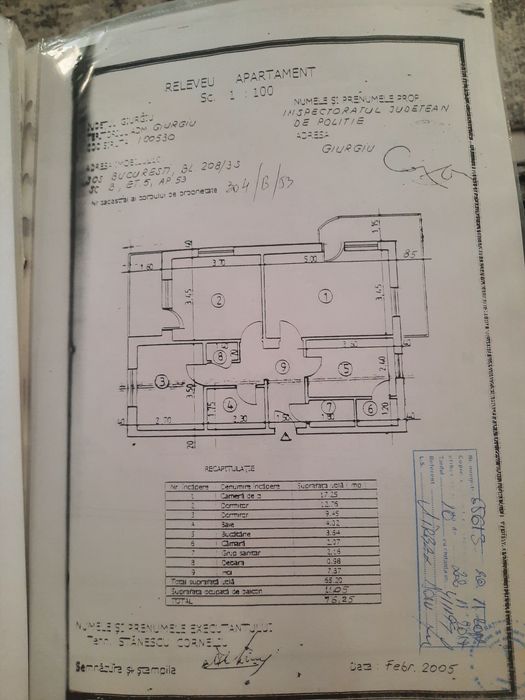 Apartament trei camere