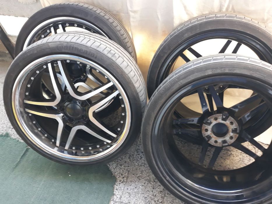 Джанти за Мерцедес с капси, 19ки, с нископрофилни гуми