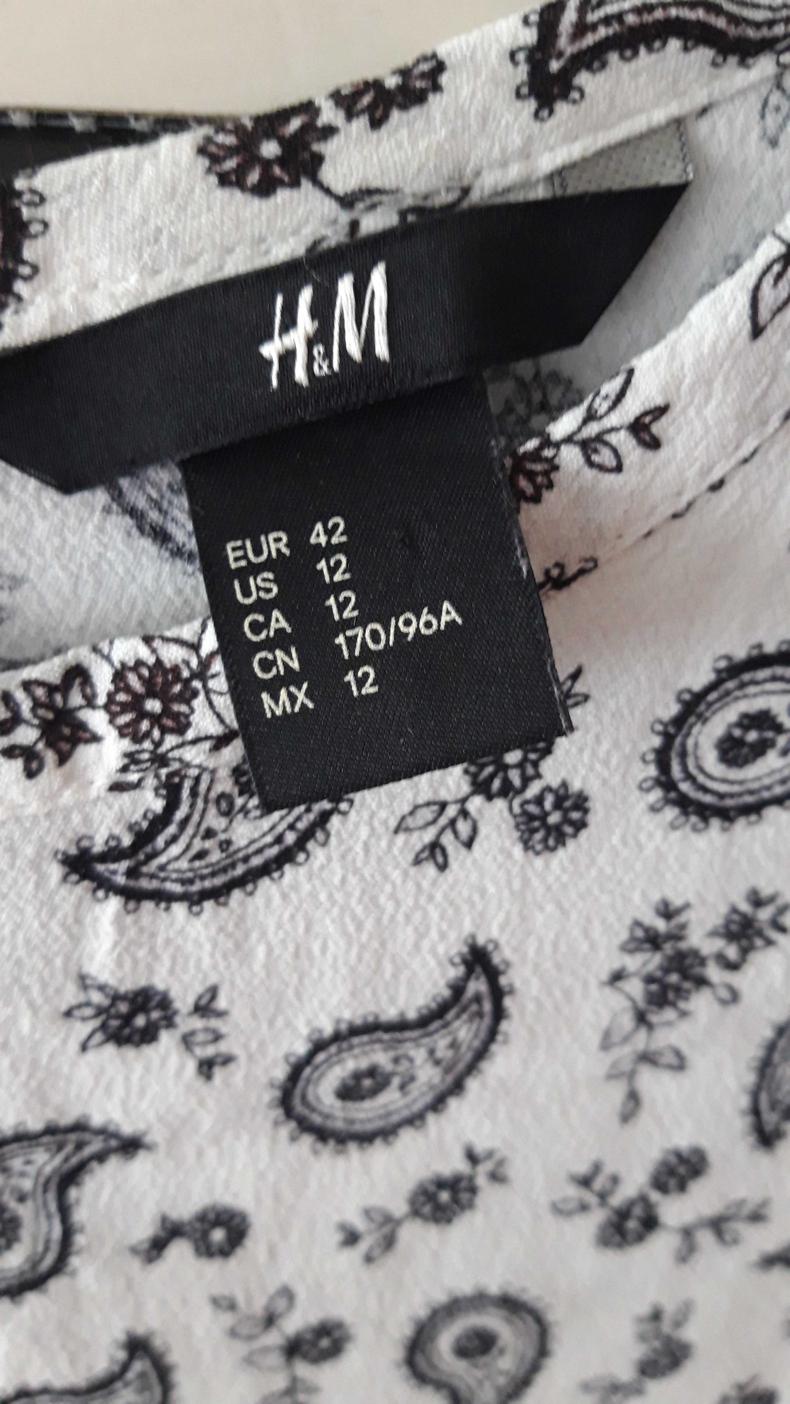 Bluza H&M alb negru