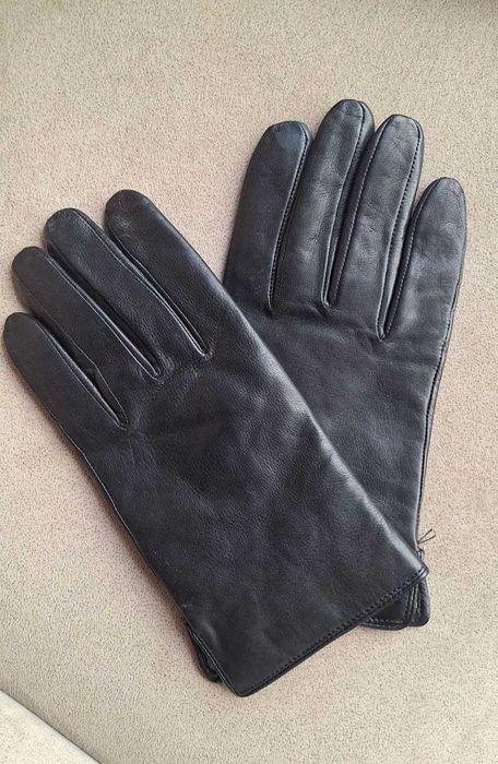 Перчатки Eleganza мужские новые из натуральной кожи. Размер - 9.