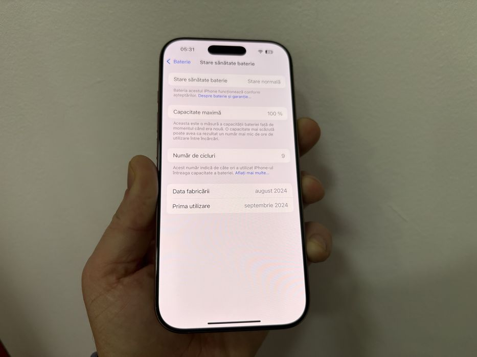 iPhone 16 Pro, 128 gb, Desert Titanium, ByPass / sau pentru recarosare