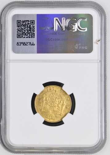 Moneda AUR 20 lei 1883 si 20 lei 1890 Carol I, certificata de NGC