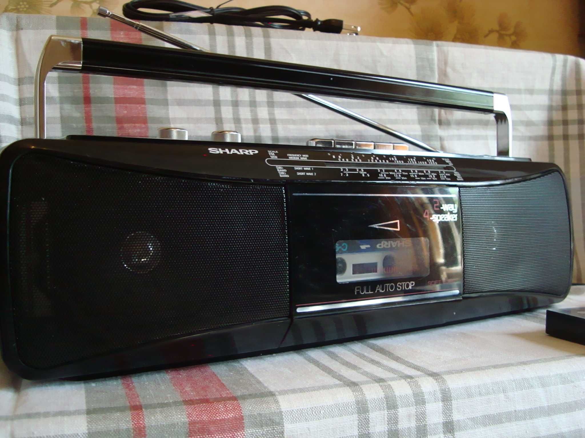 SHARP  QT-249 Z (BK) 1989 года. Магнитола.