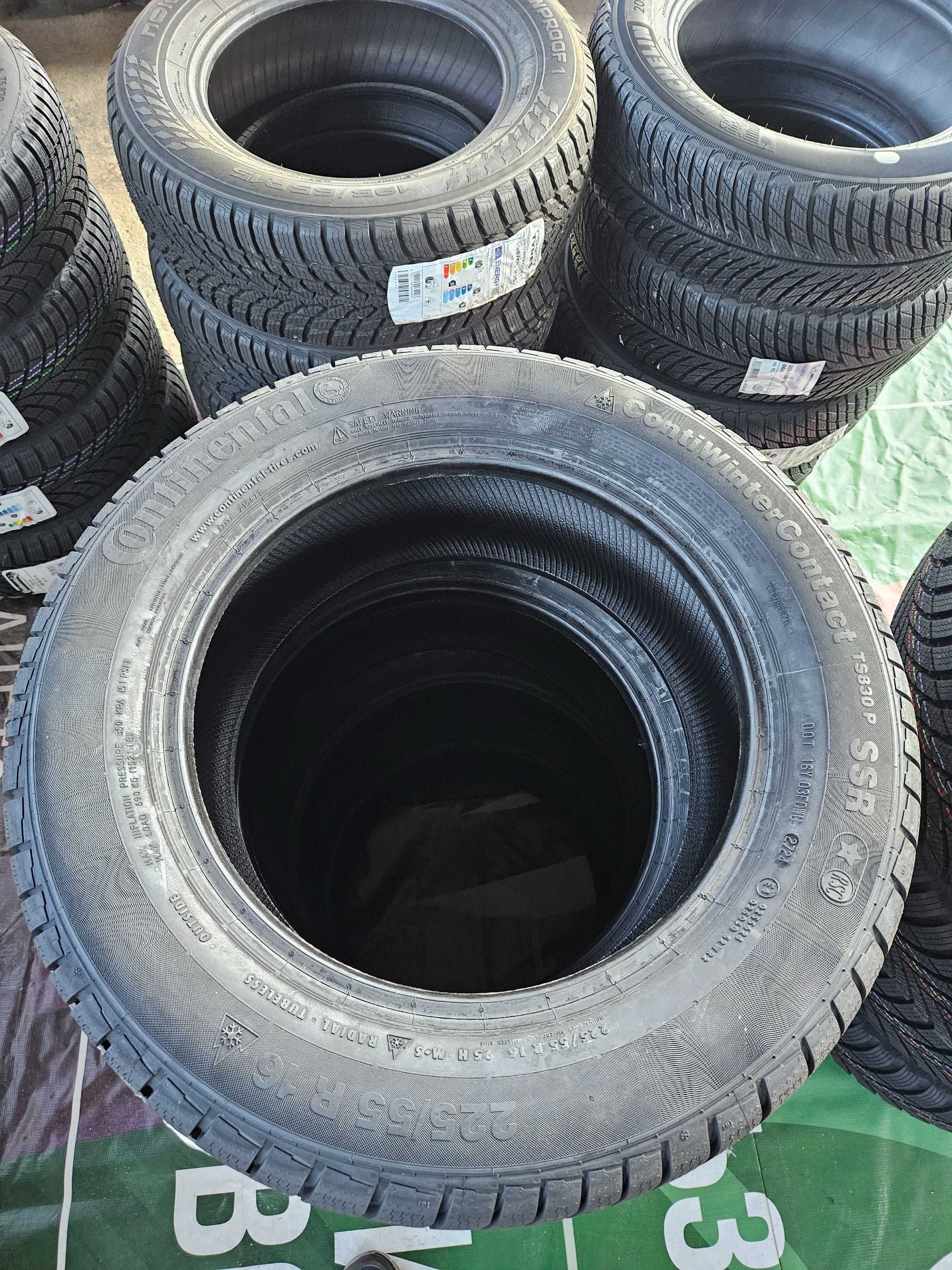 4 Нови зимни гуми 225/55R16 Continental WinterContact TS830P * RunFlat