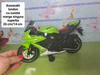 Macheta motocicleta Kawasaki london, cu funcții