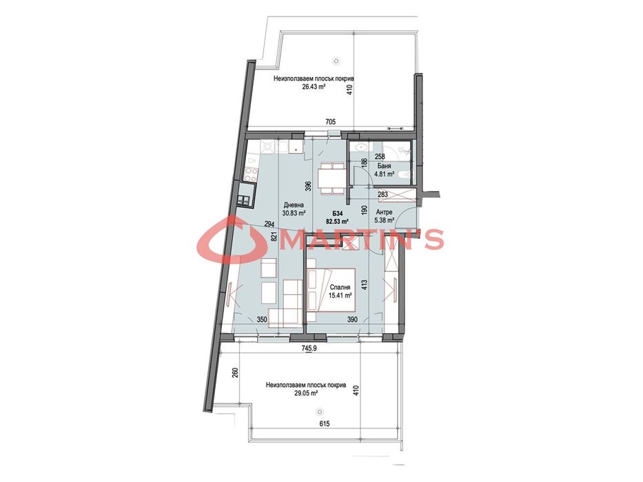Продава се Двустаен апартамент в София, Сухата река - 83 кв.м за 2323 €/кв.м - Снимка #2