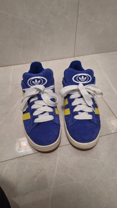 Adidas Campus albastru cu galben