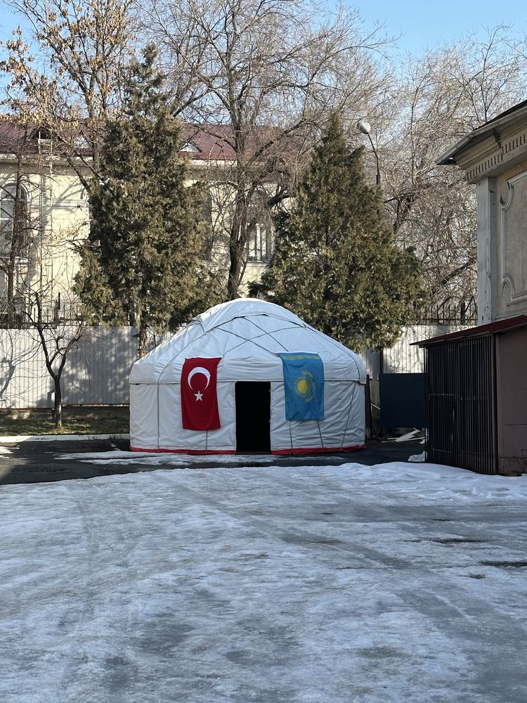 Готовый Юрта Қазақ үй Киіз үй Темір Киіз үй