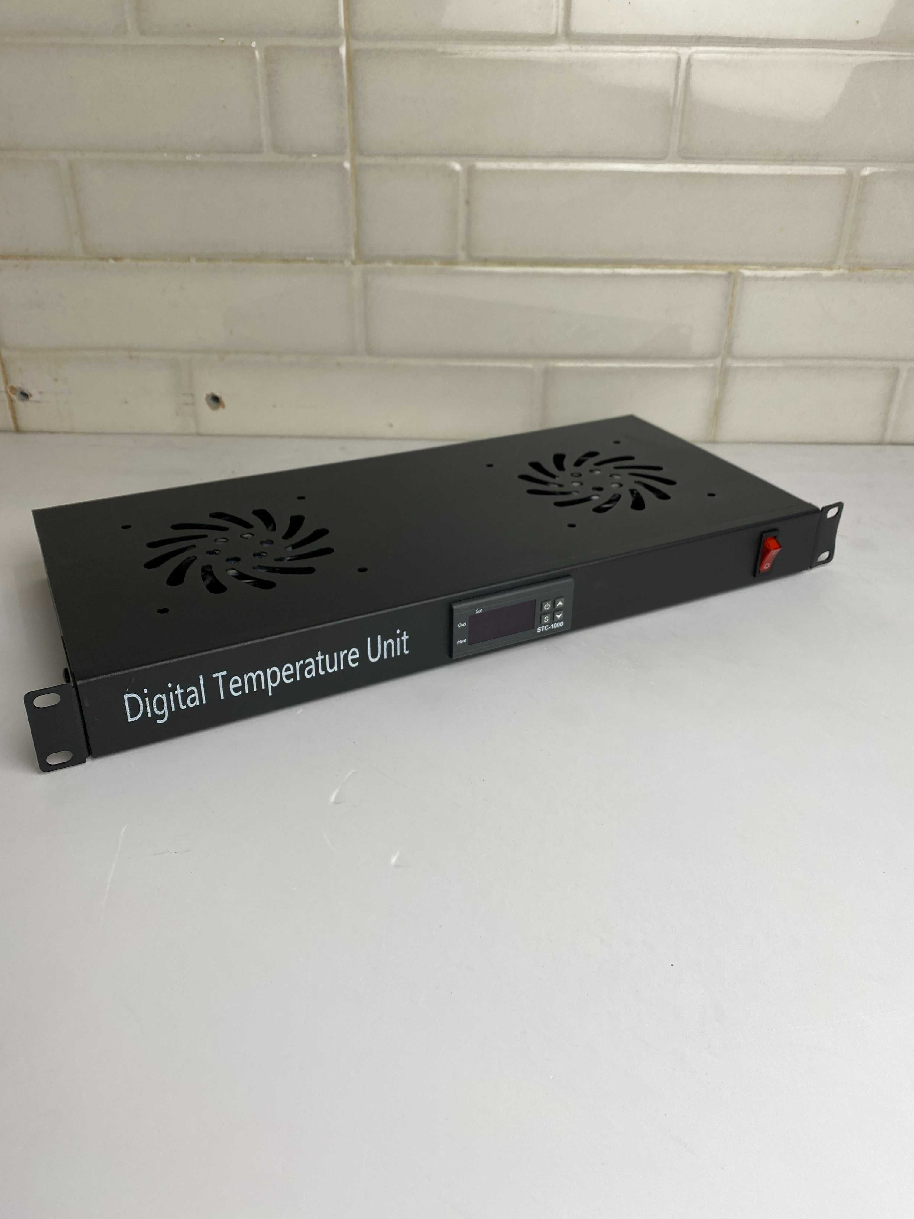 ITK  1U 2 вентилятор для сервера  FM05-1U2TS с цифровым термостатом