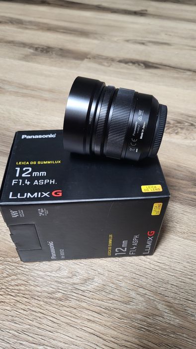 Obiectiv panasonic Leica 12mm f1.4