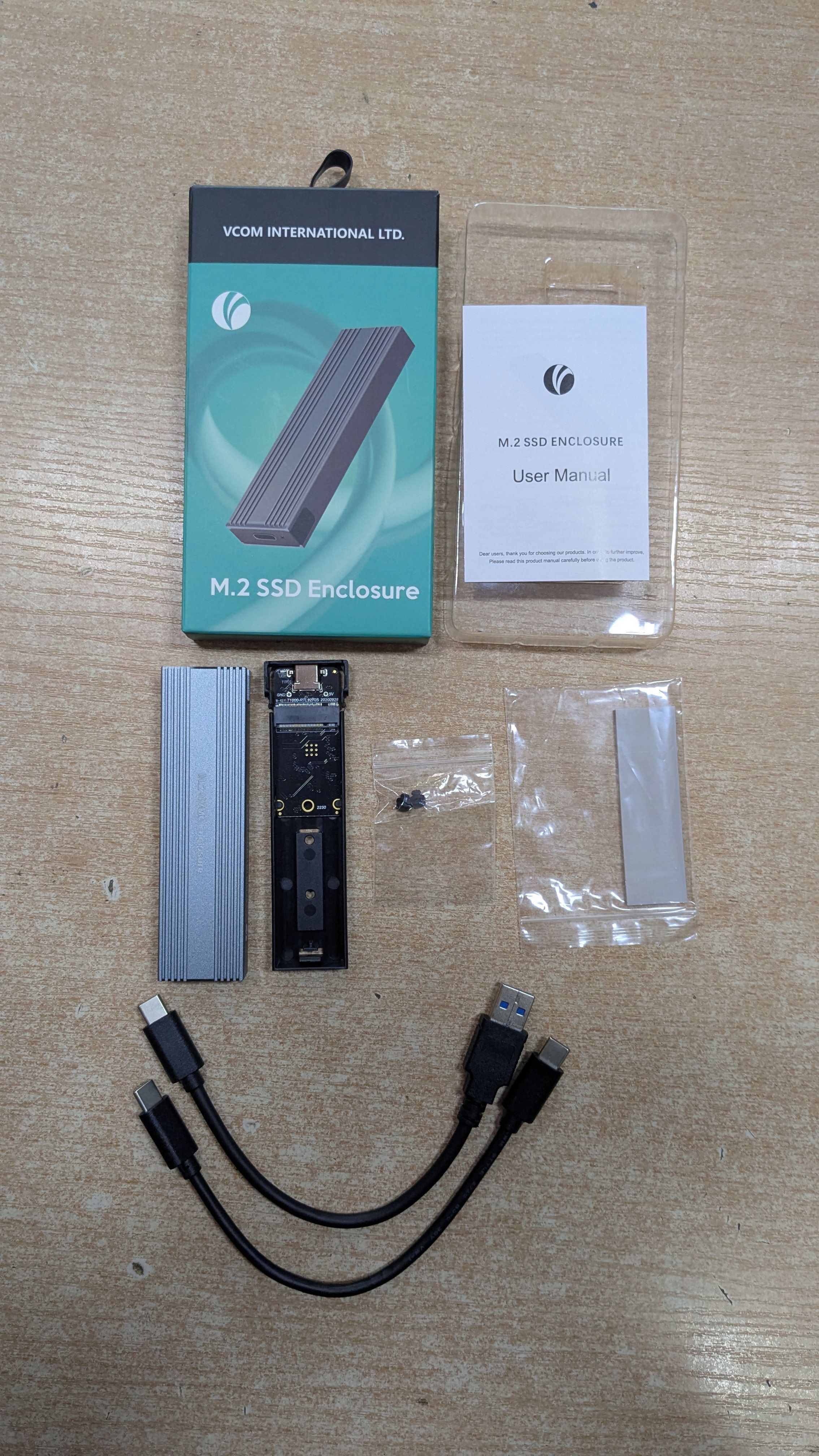 USB Външна кутия за SSD M.2 NVMe 10Gbps USB 3.1 Type-C/A + Гаранция