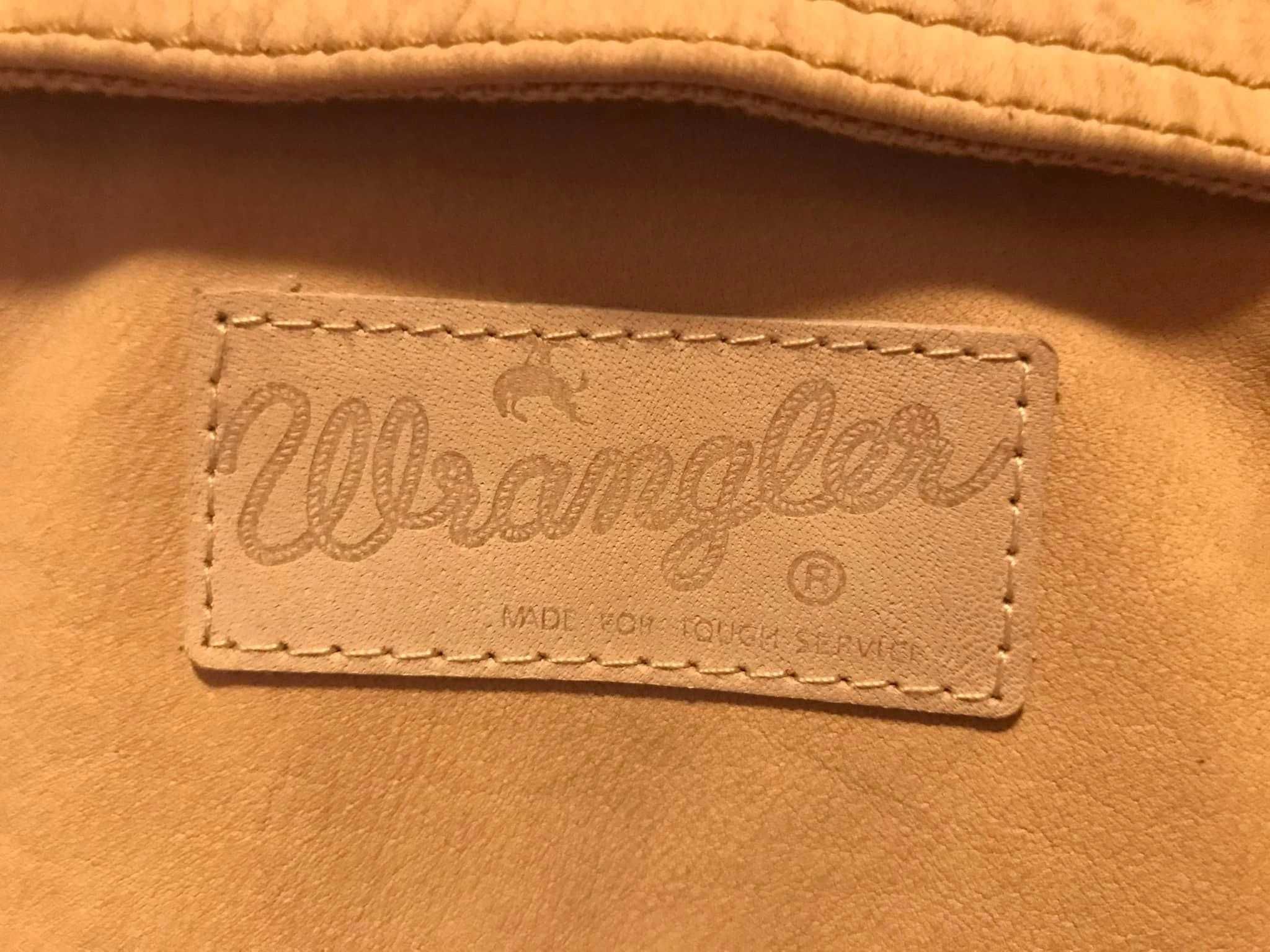 Geaca dama- piele Wrangler original cu etichete-noua-M