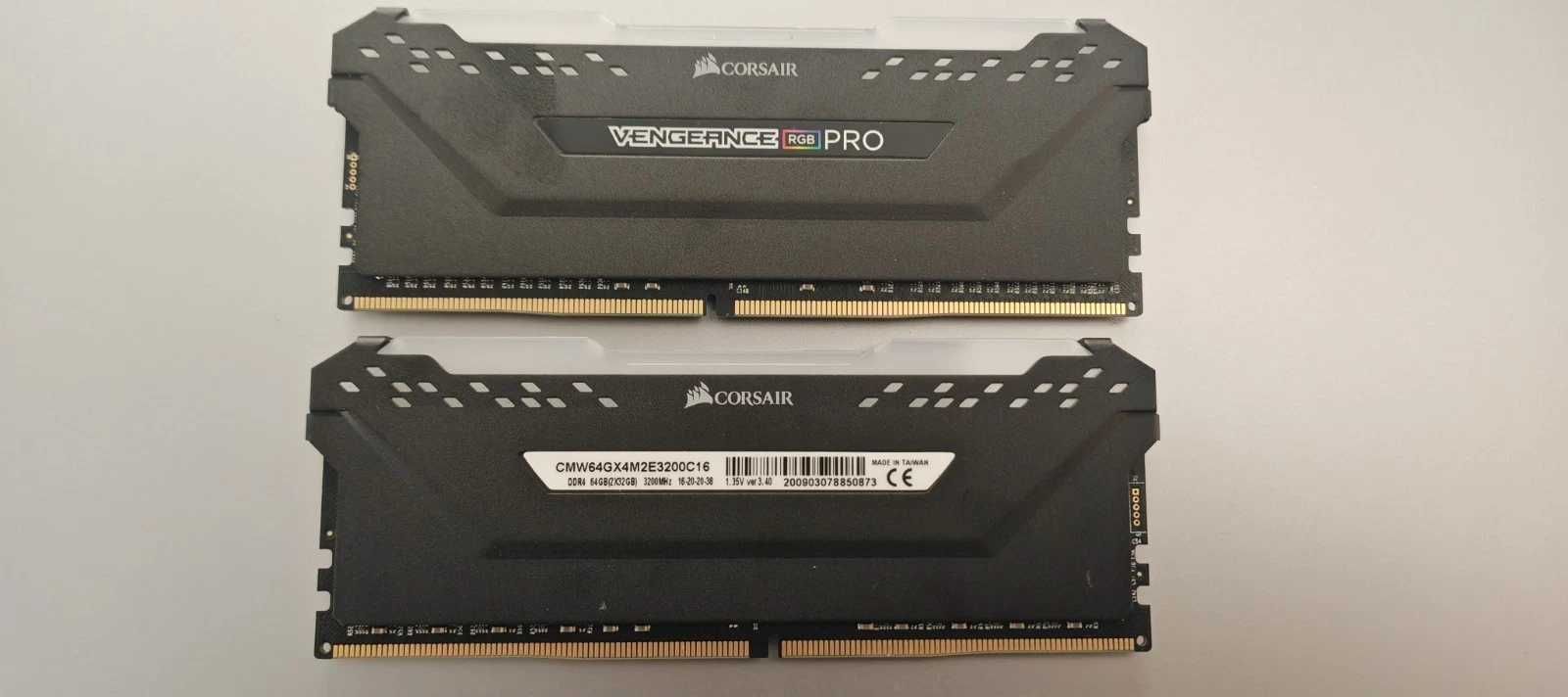Рам памет Corsair Vengeance RGB PRO 64GB (2x32GB) DDR4 3200Mhz