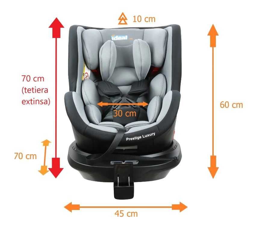 Scaun auto cu picior telescopic, ISOFIX , Rotire 360° -  BABY JOLIE