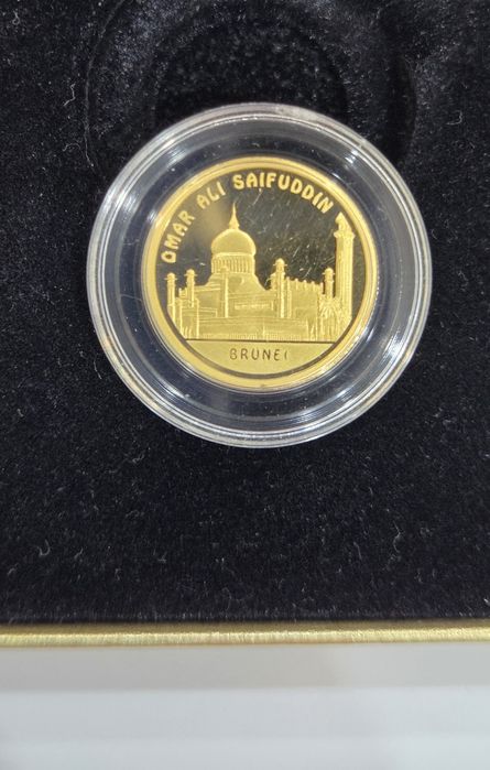 Монета коллекционная Золото  Мечеть Брунея  Proof