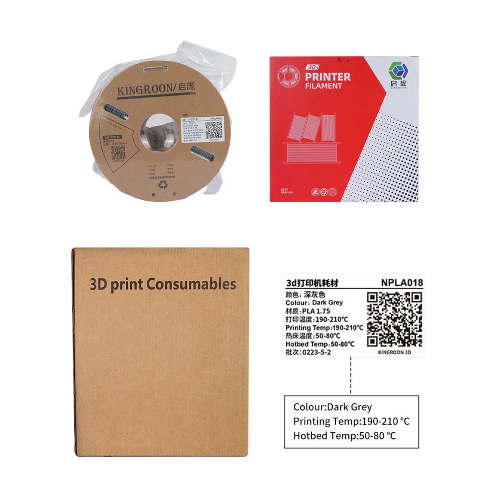 Kingroon filament PLA 1KG - филамент за 3д принтер