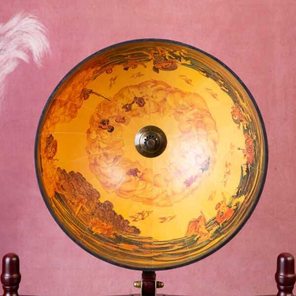 Глобус Бар с Маса - Стойка за Вино / Бутилки Масичка на Колела 90см