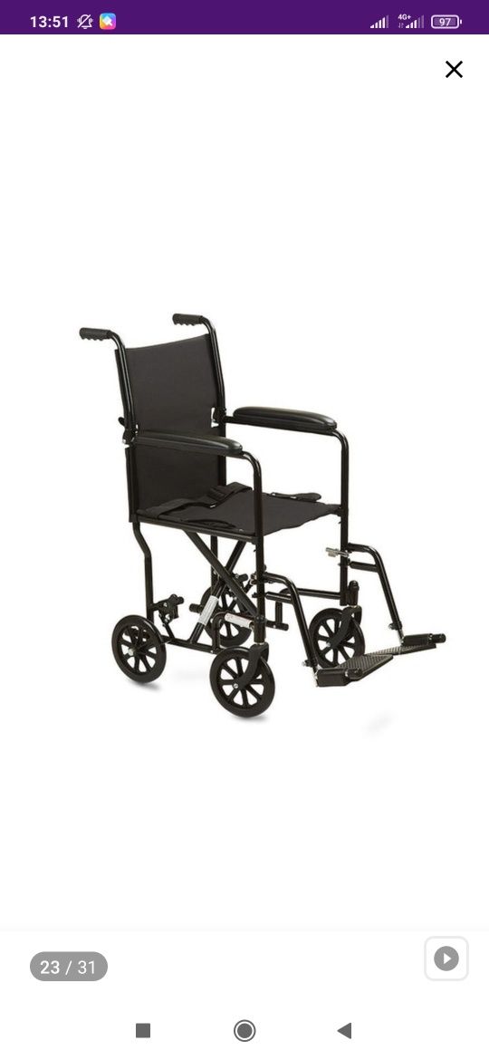 Кресло-каталка для инвалидов Армед 2000