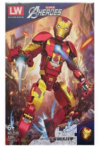 Set de constructie LW, Avengers Iron Man, 330 piese tip lego