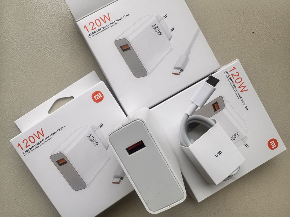 Бързозареждащо зарядноXiaomi 120W GaN Charger Set